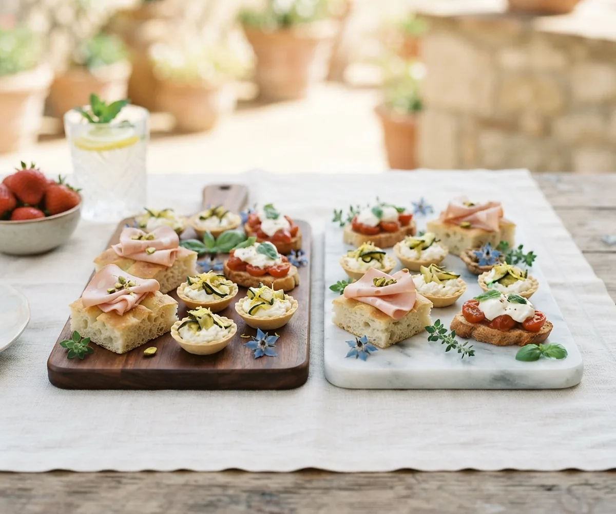 Finger food del buffet di cresima preparato a casa da Cookinart