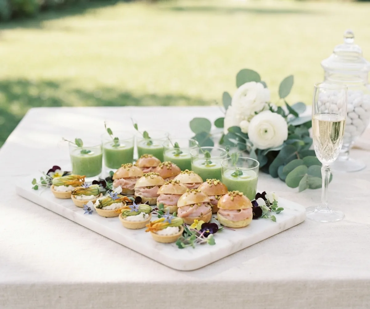 Buffet di finger food per un battesimo a Roma firmato Cookinart