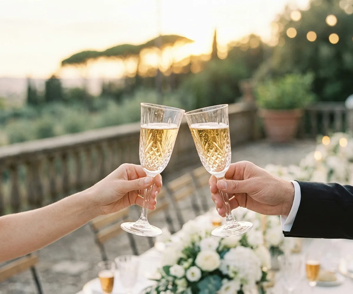 Casse con piatti, tovagliato e verdure fresche del catering Cookinart all'arrivo in una villa nella campagna romana